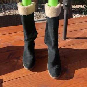 Ugg wedge suede boots. Comfy for winter